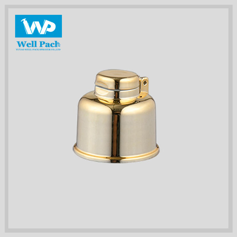 Custom 28/410 Gold Color Aluminum Plastic Flip Top Cap