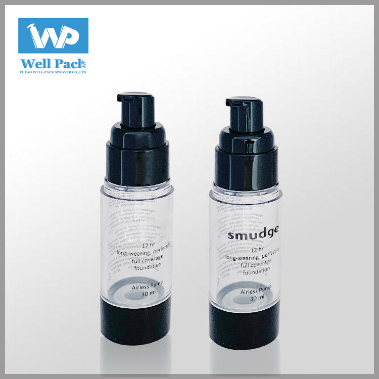 High quality 15ml 30ml 50ml 100ml airless bottle for cosmetic packaging