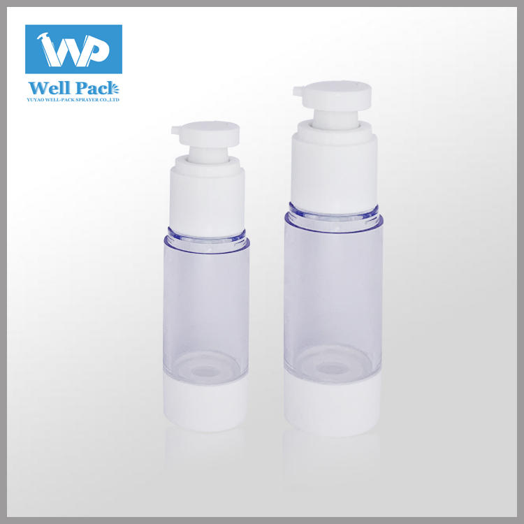 High quality 15ml 30ml 50ml 100ml airless bottle for cosmetic packaging